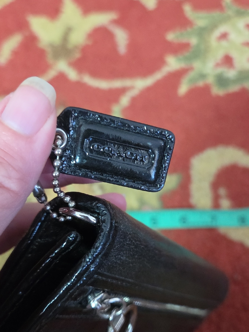 Coach Poppy Y2k Zipper Pull Leather Wallet - Picture 8 of 8